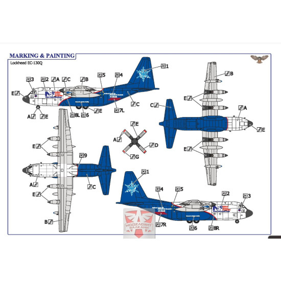 Sova Model 14007 1/144 Ec 130q Meteorological Plastic Model Kit