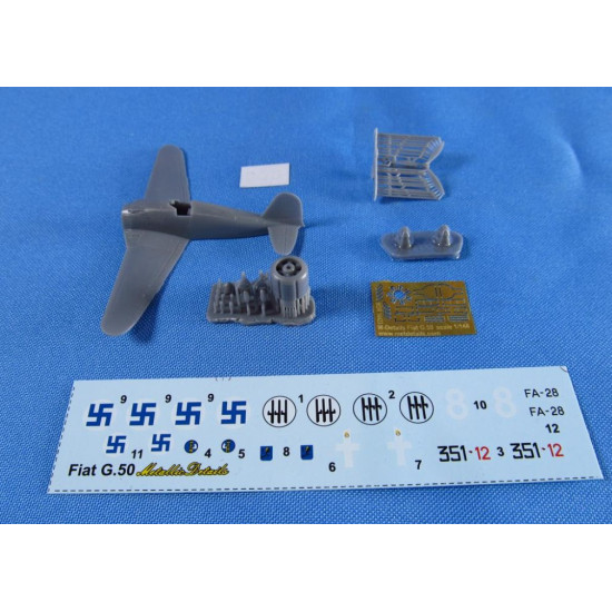 Metallic Details Mdr14423 1/144 Fiat G.50 Accessories Kit