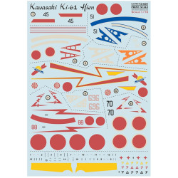 Print Scale 72-509 1/72 Decal For Kawasaki Ki 61. Part 2