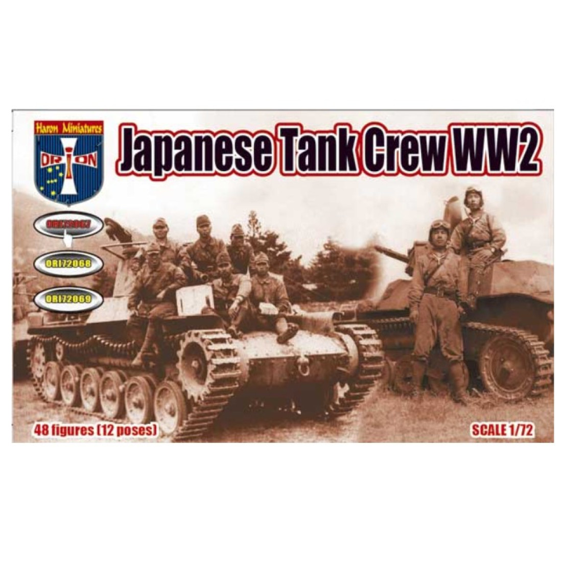 Orion 72067 1/72 Japanese Tank Crew WW2 Plastic Model Kit