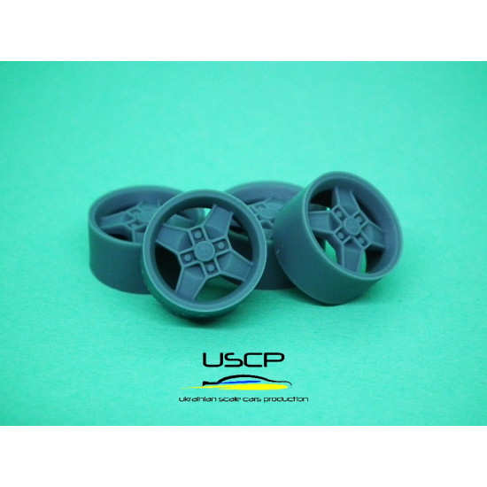 Uscp 24p186 1/24 Resin Wheels Cromodora Cd30 13 Inch Fit Tamiya Abarth 695/Fiat500