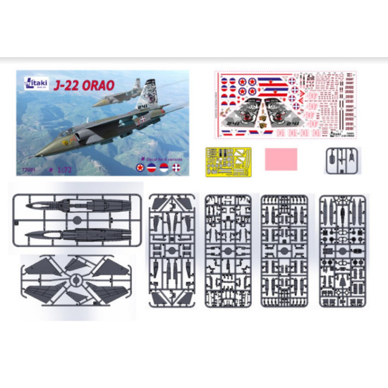 Litaki 72001 1/72 J-22 Orao Attack Aircraft Plastic Model Kit