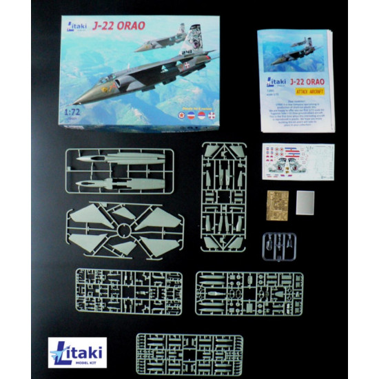 Litaki 72001 1/72 J-22 Orao Attack Aircraft Plastic Model Kit