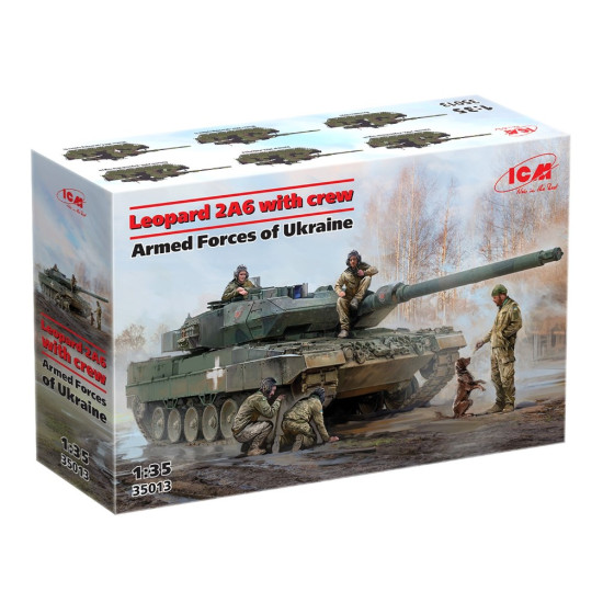 Icm 35013 1/35 Leopard 2a6 With Crew Armed Forces Of Ukraine