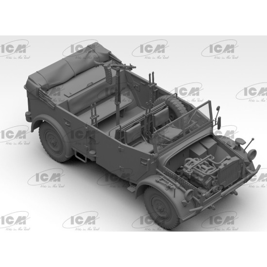 Icm 35502 1/35 Kfz.70 With Mg 34 Wwii German Military Vehicle