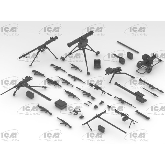 Icm 35749 1/35 Infantry Weapons And Chevrons Armed Forces Of Ukraine