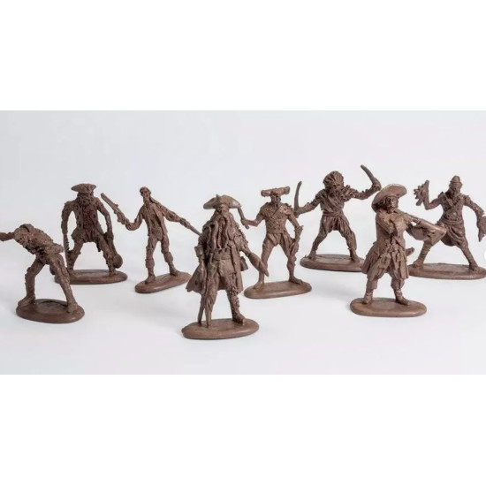 Mars Figures 32021 1/32 Zombie Pirates 15 Figure 8 Poses Model Kit