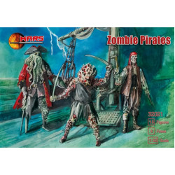 Mars Figures 32021 1/32 Zombie Pirates 15 Figure 8 Poses Model Kit