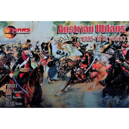 Mars Figures 72021 1/72 Austrian Uhlans 1805 1815 Xix Century Model Kit