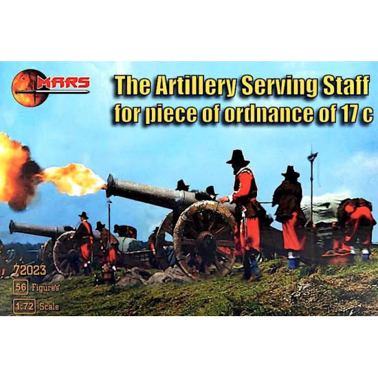 Mars Figures 72023 1/72 Artillery Serving Staff For 17c Ordnance Model Kit