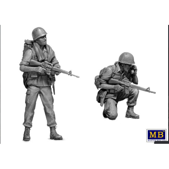 Master Box 35238 1/35 Dog Patrol. Vietnam War Series Plastic Model Kit