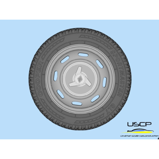 Uscp 24p188 1/24 15 Inch Alpine A110 Early Wheels And Tires