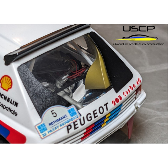 Uscp 24a094 1/24 Peugeot 205t16 Rear Air Scoops For Tamiya