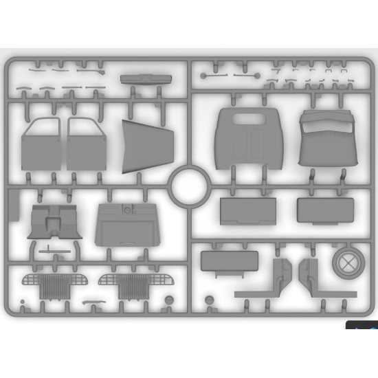 Icm 35493 1/35 Studebaker Us6 U3 In German Service Plastic Model Kit