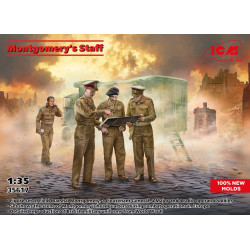 Icm 35617 1/35 Montgomerys Staff Plastic Model Kit