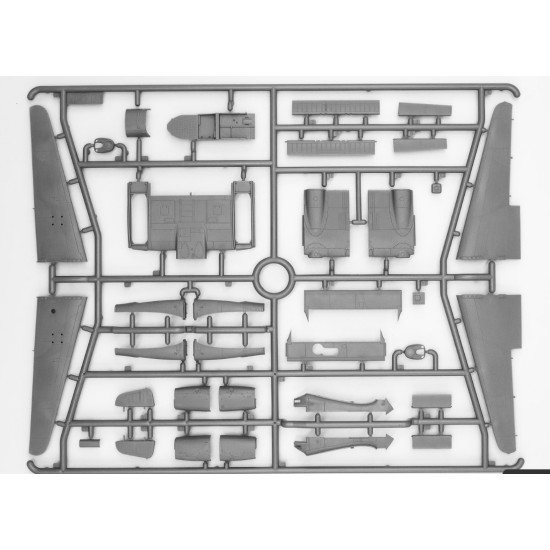 Icm 72290 1/72 Fw 189c V 6 German Attack Aircraft Plastic Model