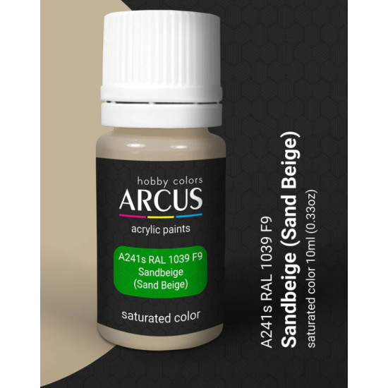 Arcus A241 Acrylic Paint Ral 1039 F9 Sandbeige Saturated Color