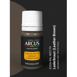 Arcus 243 Enamel Paint Ral 8027 F9 Lederbraun Saturated Color