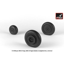 Armory Aw32014 1/32 Mikoyan Mig-15bis Fagot Late Mig-17 Fresco Wheels With Weighted Tires