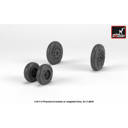 Armory Aw32306 1/32 F-4 Phantom-ii Wheels W/ Weighted Tires Early