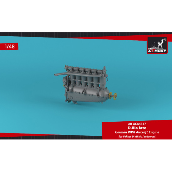 Armory Aca4817 1/48 German Wwi Aircraft Engine Mod D.iiia