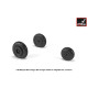 Armory Aw48032 1/48 Mikoyan Mig-9 Fargo / Mig-15 Fagot Early Wheels W/ Weighted Tires Armory Aw48032 1/48 Mikoyan Mig-9 Fargo / Mig-15 Fagot Early Wheels W/ Weighted Tires
