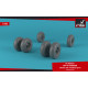 Armory Aw48311 1/48 Ch-47 Chinook Wheels W/ Weighted Tires