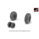 Armory Aw48319 1/48 F-111a/B/C/D Aardvark Wheels W/ Weighted Tires