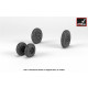 Armory Aw48323 1/48 F-4 Phantom-ii Wheels W/ Weighted Tires Early