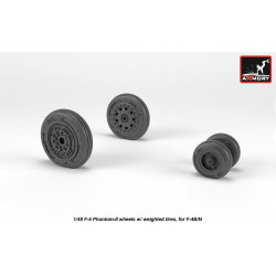 Armory Aw48323 1/48 F-4 Phantom-ii Wheels W/ Weighted Tires Early