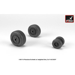 Armory Aw48324 1/48 F-4 Phantom-ii Wheels W/ Weighted Tires, Mid