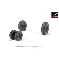 Armory Aw48327 1/48 F-14d Tomcat Late Type Wheels W/ Weighted Tires