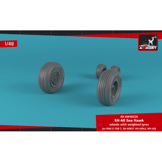 Armory Aw48328 1/48 Sh-60 Seahawk Wheels W/ Weighted Tires Armory Aw48328 1/48 Sh-60 Seahawk Wheels W/ Weighted Tires