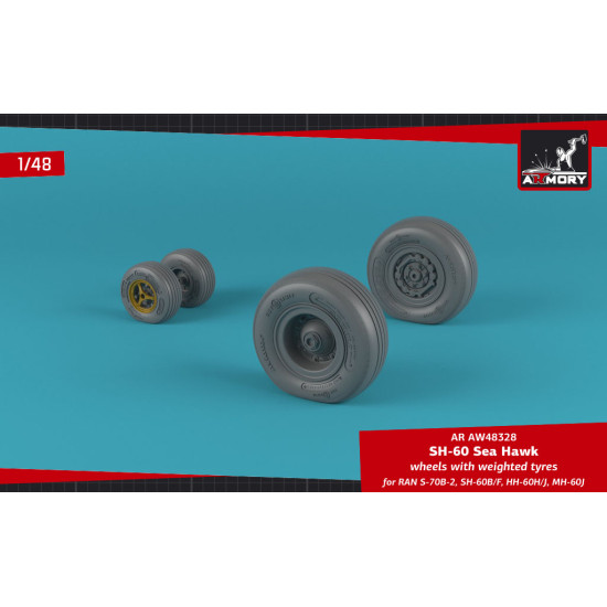 Armory Aw48328 1/48 Sh-60 Seahawk Wheels W/ Weighted Tires Armory Aw48328 1/48 Sh-60 Seahawk Wheels W/ Weighted Tires