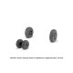 Armory Aw48410 1/48 Fairey Gannet Early Type Wheels W/ Weighted Tires Of Straight Tire Pattern