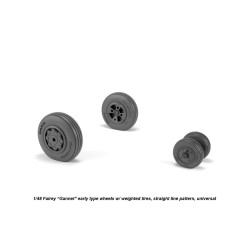 Armory Aw48410 1/48 Fairey Gannet Early Type Wheels W/ Weighted Tires Of Straight Tire Pattern