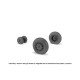 Armory Aw48411 1/48 Fairey Gannet Late Type Wheels W/ Weighted Tires Of Checkerboard Tire Pattern