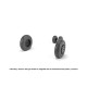 Armory Aw48411 1/48 Fairey Gannet Late Type Wheels W/ Weighted Tires Of Checkerboard Tire Pattern