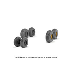 Armory Aw48413 1/48 Bac Tsr.2 Wheels W/ Weighted Tires, Type B Gy