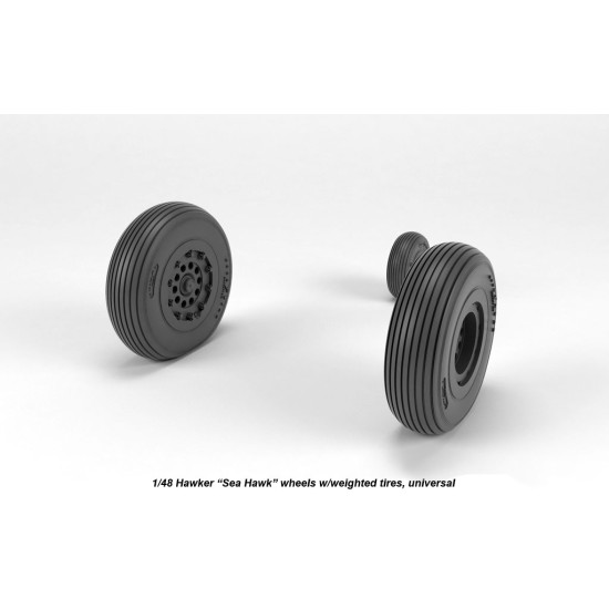 Armory Aw48415 1/48 Hawker Sea Hawk Wheels W/ Weighted Tires