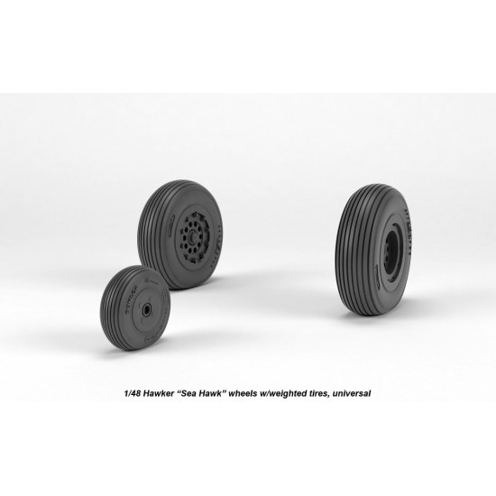 Armory Aw48415 1/48 Hawker Sea Hawk Wheels W/ Weighted Tires