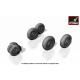 Armory Aw72025 1/72 Mikoyan Mig-31 Foxhound Wheels W/ Weighted Tires