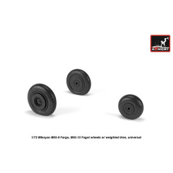 Armory Aw72053 1/72 Mikoyan Mig-9 Fargo / Mig-15 Fagot Early Wheels W/ Weighted Tires