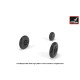 Armory Aw72054 1/72 Mikoyan Mig-15bis Fagot Late Mig-17 Fresco Wheels W/ Weighted Tires