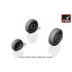 Armory Aw72315 1/72 F-22 Raptor Wheels W/ Weighted Tyres