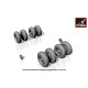 Armory Aw72316 1/72 B-52 Stratofortress Wheels W/ Weighted Tyres