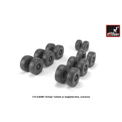 Armory Aw72506 1/72 A400m Grizzly Wheels W/ Weighted Tires