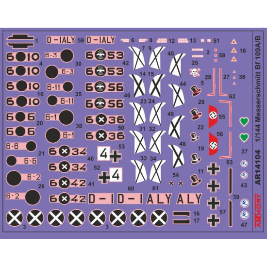 Armory 14104 1/144 Messerschmitt Bf 109a/B, German Pre-wwii Fighter