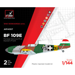 Armory 14307 1/144 Messerschmitt Bf 109e Foreign Service Aces Pt.2 Hungary Slovakia Bulgaria Romania Croatia