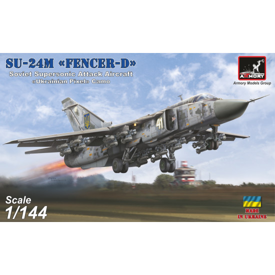 Armory 14703 1/144 Sukhoj Su-24m Fencer Ukrainian Modern Pixel Camo